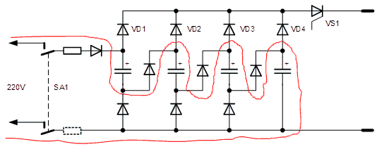 Электрическая схема работы точечной сварки