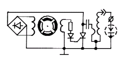 Схема электронного зажигания бензопилы