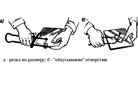 Схема обработки плитки