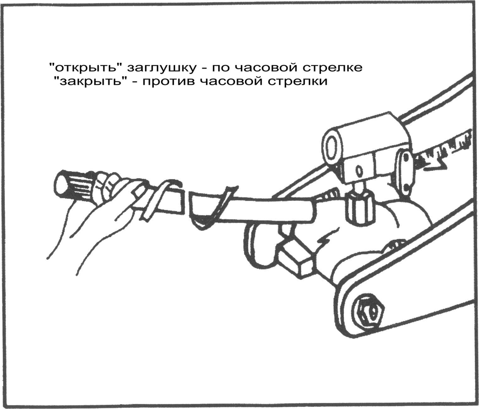 Схема заправки гидравлического домкрата маслом