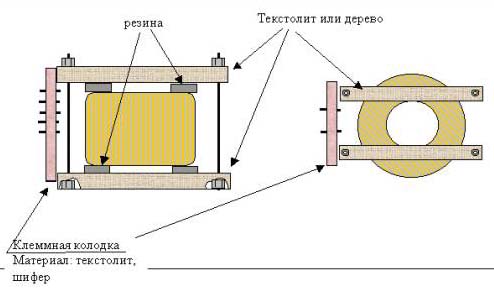 Схема сборки трансформатора сварочного аппарата