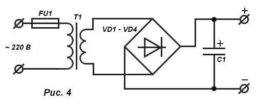 Схема выпрямителя на 12 вольт