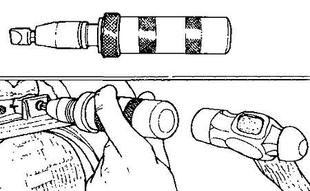 Принцип использования ударной отвертки
