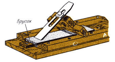 Приспособление для заточки стамесок