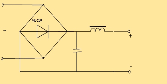 Схема сварочного выпрямителя